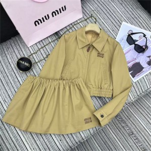 미우미우 자켓 스커트 세트 M23995 2025/신상