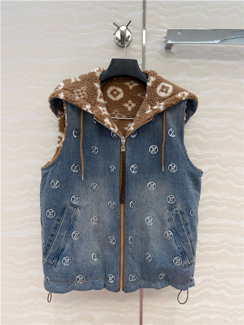 루이비통 양면 후드 데님 조끼 L54405 2025/신상