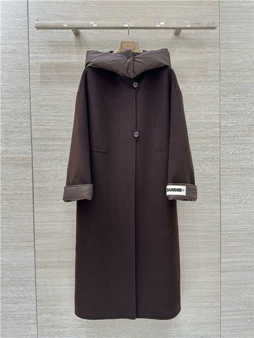 질 샌더 캐시미어 후드 코트 J27602 2025/신상