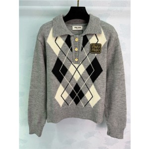 미우미우 긴팔 폴로 니트 M52495 2025/신상