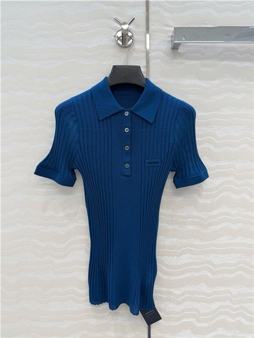 미우미우 반팔 폴로 니트 M83300 2025/신상