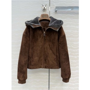 로로피아나 사슴융 후드 솜 자켓 L91360 2025/신상