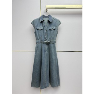 프라다 데님 민소매 원피스 P03204 2026/신상