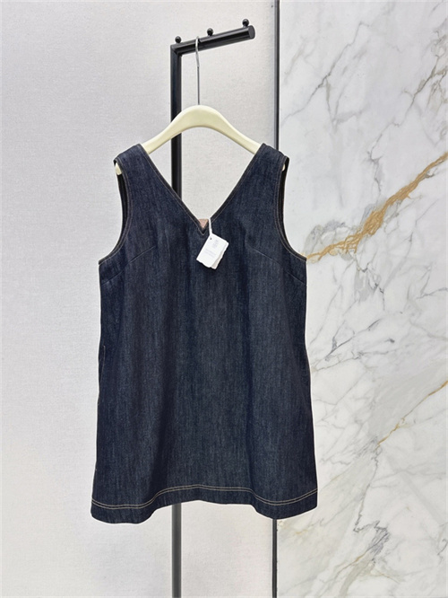 브루넬로 쿠치넬리 데님 민소매 원피스 B12607 2026/신상