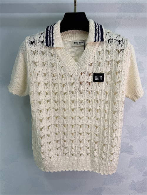 미우미우 반팔 폴로 니트 M91952 2026/신상