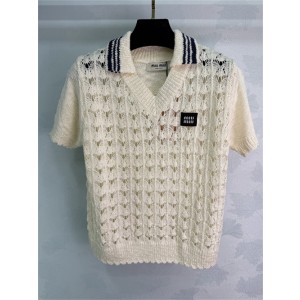 미우미우 반팔 폴로 니트 M91952 2026/신상