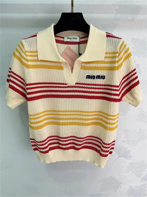 미우미우 반팔 폴로 니트 M91853 2026/신상