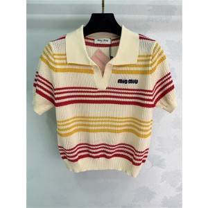 미우미우 반팔 폴로 니트 M91853 2026/신상