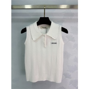 미우미우 민소매 폴로 니트 M71702 2026/신상