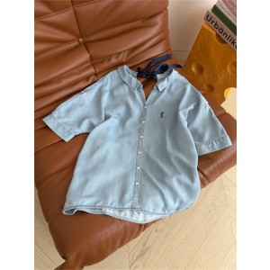 생로랑 데님 반팔 셔츠 Y82308 2026/신상