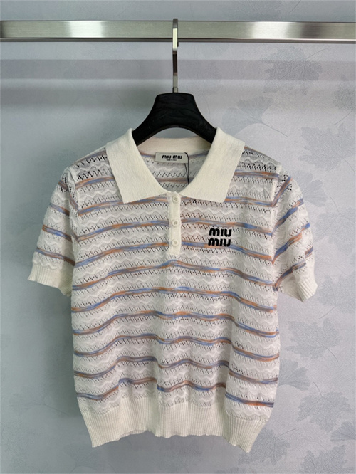 미우미우 반팔 폴로 니트 M31995 2026/신상