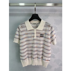 미우미우 반팔 폴로 니트 M31995 2026/신상
