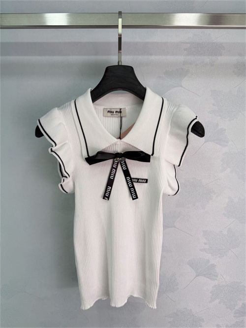 미우미우 민소매 폴로 니트 M71752 2026/신상