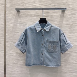 로에베 데님 반팔 셔츠 L92607 2026/신상